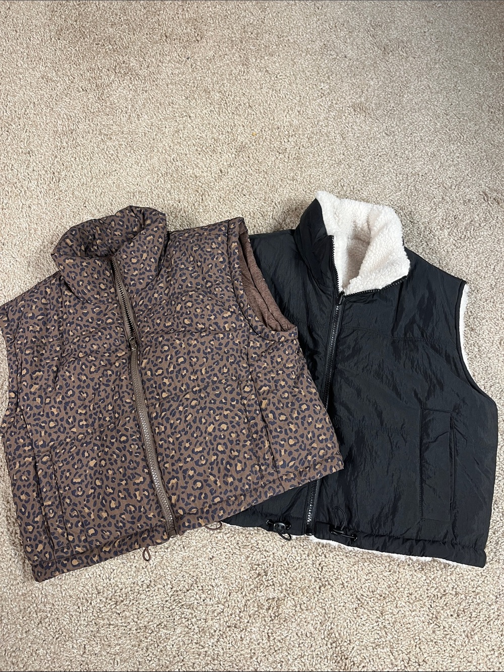 Thread & Supply 2 cropped women’s vests. Size XS